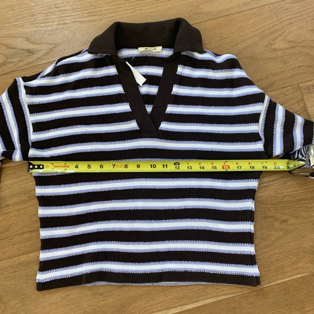 New Madewell Relaxed Polo in Stripe - Picture 6 of 7